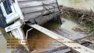 ACCIDENTE EN PAIPA BOYAC&Aacute; NO DEJA VICTIMAS EL PUENTE SE QUEBRO