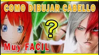 Como DIBUJAR CABELLO anime ► COLORES ESCOLARES - Tutorial PASO A PASO | Esteban Arts