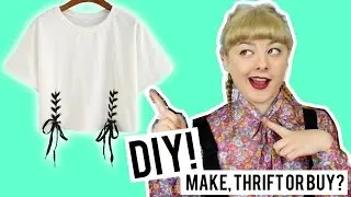DIY Lace Up Top | Make Thrift Buy #40