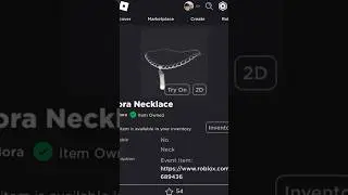 ( New Free Item ) How to get Mora Necklace ROBLOX ( 2023 ) DeanOfficial YT
