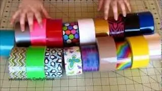 My Duct Tape Rolls Collection - 19 different!! (Duct Tape Crafts, Duct Tape Tutorial, Duck Tape)