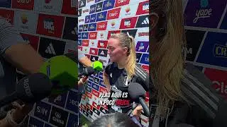 Palabras de Andrea Thorisson tras su primer entrenamiento con la selección peruana.