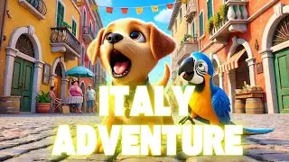 Daboo and Marco's Italian Adventure | Fun Dog Travel Story for Kids 🐶✈️
