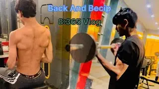 Back And Bicep | gym Vlog | 8: 365 day challenge 