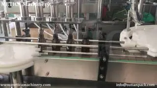 Automatic Four Head Liquid Filling Capping Machine in One
