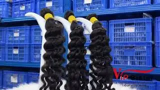 #vipsisterhair Raw Human Hair Deep Wave Bundle #hairfactory #hairvendor #hair #hairstyle #humanhair