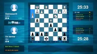 Chess Game Analysis: Dzerassa15 - Us sarma : 0-1 (By ChessFriends.com)