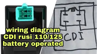 WIRING DIAGRAM CDI RUSI 110/125 BATTERY OPERATED