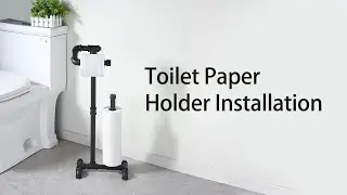 Model BPH503A | How to Install a KES Bathroom Freestanding Industrial Pipe Toilet Paper Holder