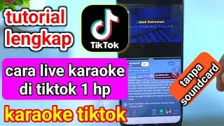 cara live karaoke di tiktok dengan 1 hp , terbaru lebih mudah
