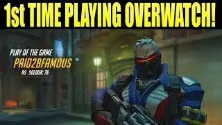 Overwatch: My First Time Playing Soldier 76 Gameplay