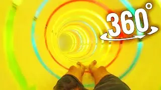 Best VR 360 Video Water Slide Virtual Reality on a Cruise Ship Aida nova 4K