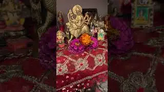 Flower Falling Down From The Idol Of Goddess Durga.