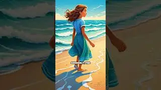 The Vanishing Footprints on the Beach #Cartoon #beachstory #mysteryvibes #fictionalworld #storytime