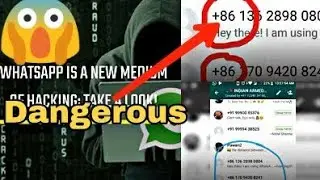 Chinese Hackers Try To Hacking your WhatsApp ???? || Why and with +86