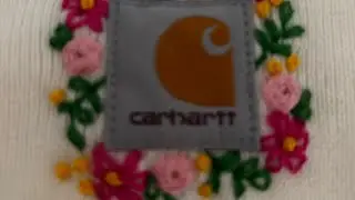 Embroidered Carhartt hat DIY - part 4