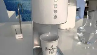 Diamond Coral Water Bar dispensing hot mineral water