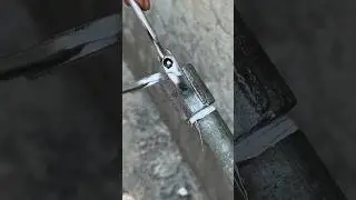 Amazing Trick to Open Stuck Pipe Socket with Just a Screw Wrench & Small Spanner! #diy #ytshorts