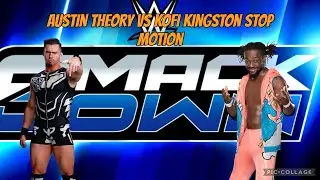 SMACK DOWN  #AustinTheory vs #kofikingston #wwe  #stopmotion #OscarToys #actionfigures #Mattel 