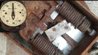 Restauracion y reparacion de romana antigua peso 100kl 100% funcional..