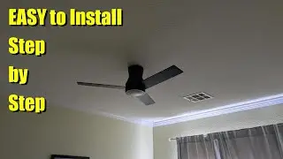 CSWF Ceiling Fan with Light easy fan installation #founditonamazon