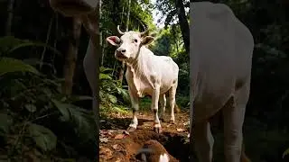 A Cow Protected an Egg from Danger, The Ending Will Shock You 😭 #ai​ #shorts​ #cow​ #viral​#shorts​