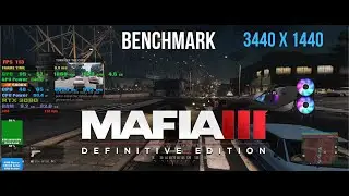 Mafia III Definitive Edition RTX 3090 Gigabyte AORUS WATERFORCE Benchmark R5800x 3440x1440 Ultrawide