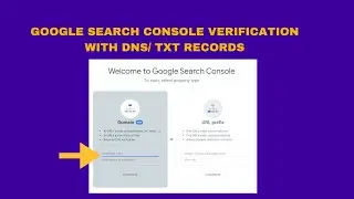 How to Connect Google Search Console on the Website| Google Search Console Verification with DNS