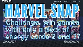 MARVEL SNAP!, win games with only a deck of energy cards 2 and 3? | best deck | #gameplay