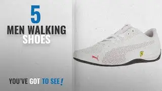 Puma Walking Shoes [ Winter 2018 ]: PUMA Men's SF Drift Cat 5 Ultra Walking Shoe, White-Rosso Corsa