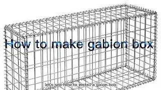gabion machine ‖ gabion box making machine ‖ gabion mesh producing line ‖ how to make gabion box