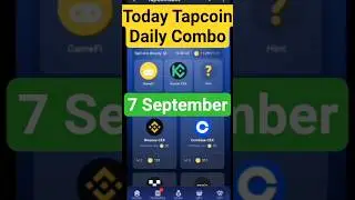 TapCoin Daily Bounty 07-08 September | Tapcoin Daily Bounty || Today Tapcoin Daily Combo || AGP