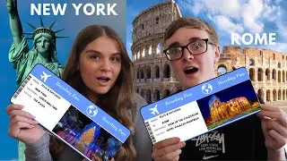 SURPRISING MY BOYFRIEND WITH HIS DREAM HOLIDAY - NEW YORK PLAZA & ROME COLOSSEUM *£10,000* !!