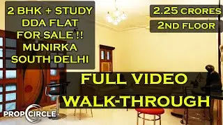 2 BHK Flat For Sale in DDA Flats Munirka | South Delhi | Full Video | registered & Freehold