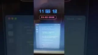 Stunning, animated digital clock and date display