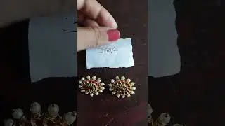 one gram gold earrings with affordable price//9573609553//