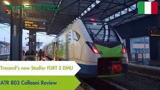 TRENORD's new Stadler Flirt 3 DMU are not that bad! ATR 803 Colleoni Review from Parma to Piadena