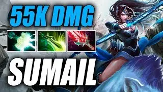 Sumail • Mirana • 55K DMG — Pro MMR Gameplay Dota 2