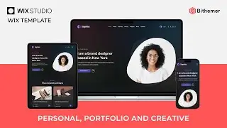 Wix Template Personal, portfolio, creative | Wix Studio #wix #wixstudio #wixtemplate