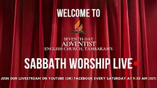Sabbath Service Live | January 31, 2026 | SDA Tambaram English Church.