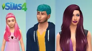 The Sims 4: Create A Sim - Using One Main Colour - CharliSims