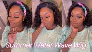 EASY! SUMMER WATER WAVE BOB WIG 😍| MsCoco Hair