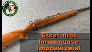 Tiro dif&iacute;cil com o rifle  CZ BRNO1 calibre .22LR