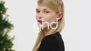 How To Create a Festive Half Up Pony Using ghd Gold Styler