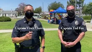 Gardena PD Captains Osorio and Fox with a Memorial Day Message...