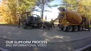Dirigo Slipform, extruded curb process and info