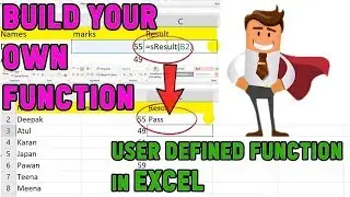 how to create user defined function (UDF) in excel - custom excel formulas