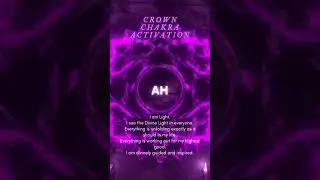 Crown chakra activation #sahasrara #crownchakrahealing #crownchakra #crownchakraactivation #chakras