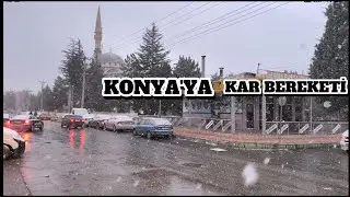 Konya City Tour in Snowy Weather | Winter Drive❄️