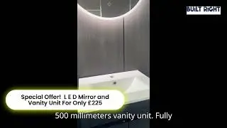 Mirror with 400mm Vanity Unit Only &pound;225.#bathroom#birmingham#bathroomrenovation#bathroomvanityunit
